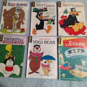 Vintage1960’s Gold Key Comics (6): Jetsons, Daffy Duck,Yogi Bear